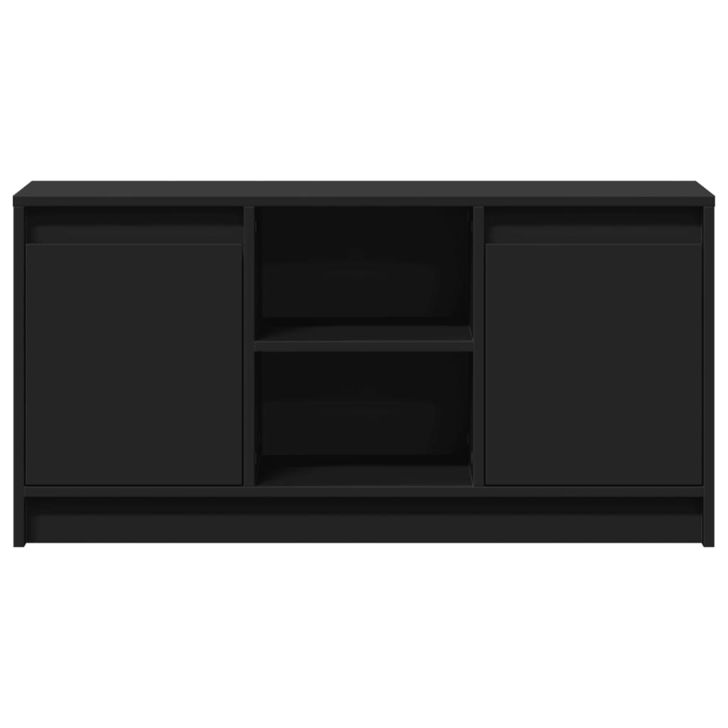 Mobile Porta TV con LED-Mobile per TV-Credenza TV Nero 100x34x50 cm in Truciolato 676859