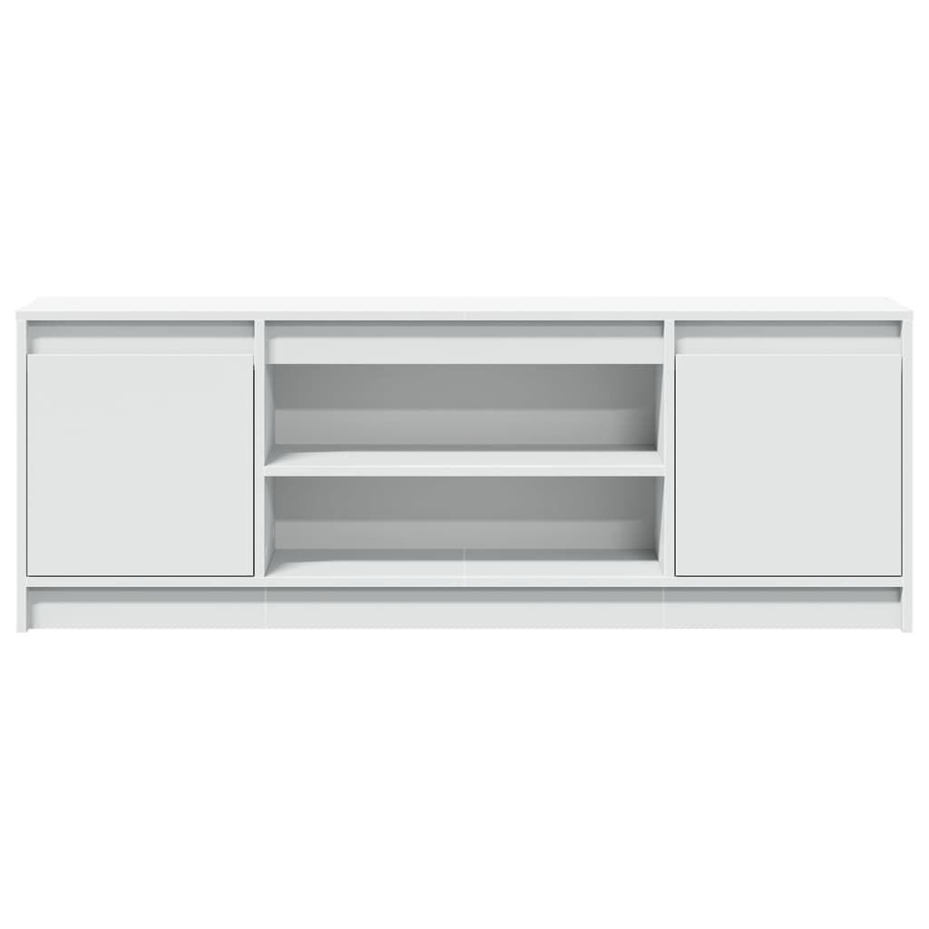 Mobile Porta TV con LED-Mobile per TV-Credenza TV Bianco 139,5x34x50 cm in Truciolato