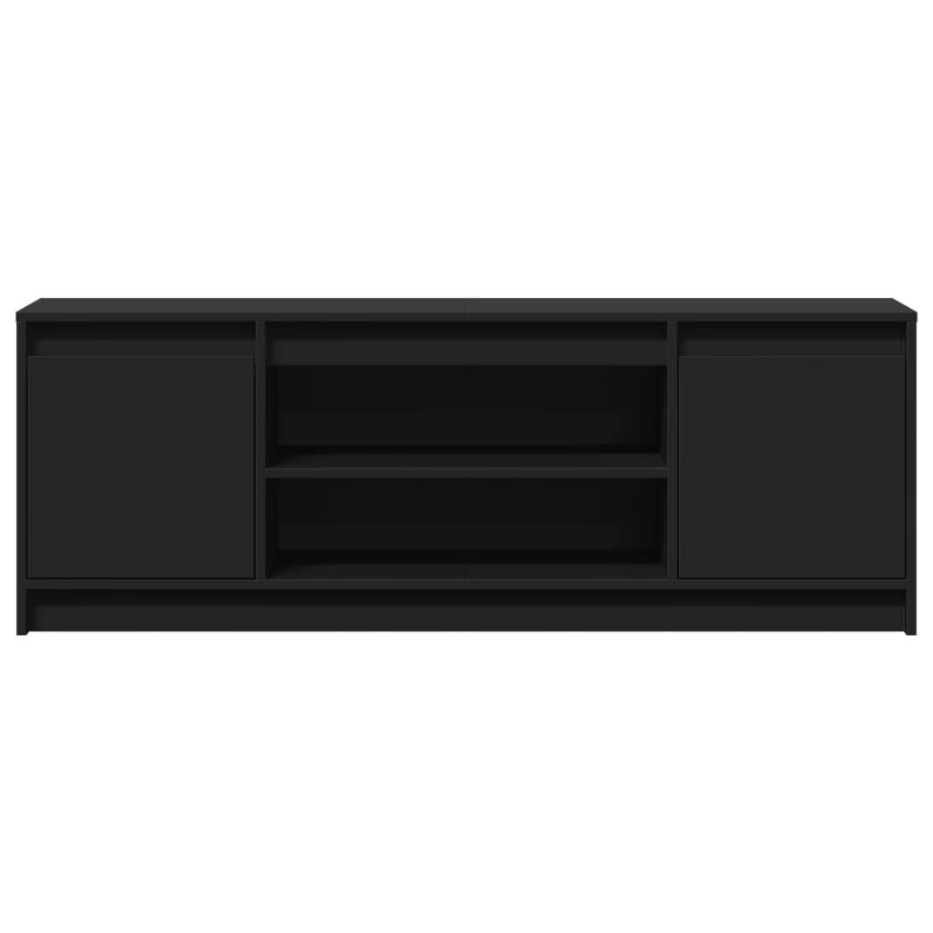 Mobile Porta TV con LED-Mobile per TV-Credenza TV Nero 139,5x34x50 cm in Truciolato