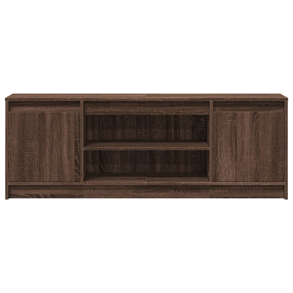 Mobile Porta TV con LED-Mobile per TV-Credenza TV Rovere Marrone 139,5x34x50cm Truciolato