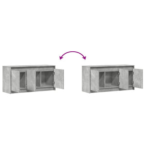 Mobile Porta TV con LED Grigio Cemento 100x34x50 cm Truciolato 852211