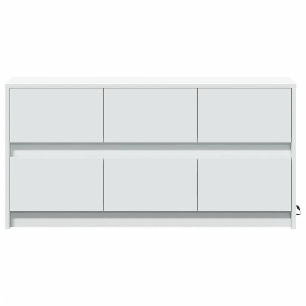 Mobile Porta TV con LED-Mobile per TV-Credenza TV Bianco 100x34x50 cm in Truciolato 390640