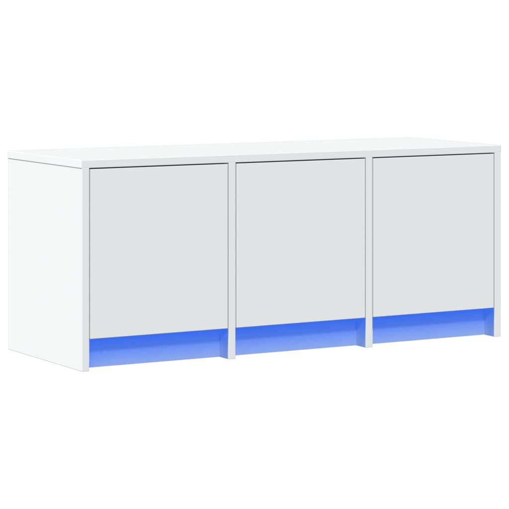 Mobile Porta TV con LED-Mobile per TV-Credenza TV Bianco 97x34x40 cm in Truciolato