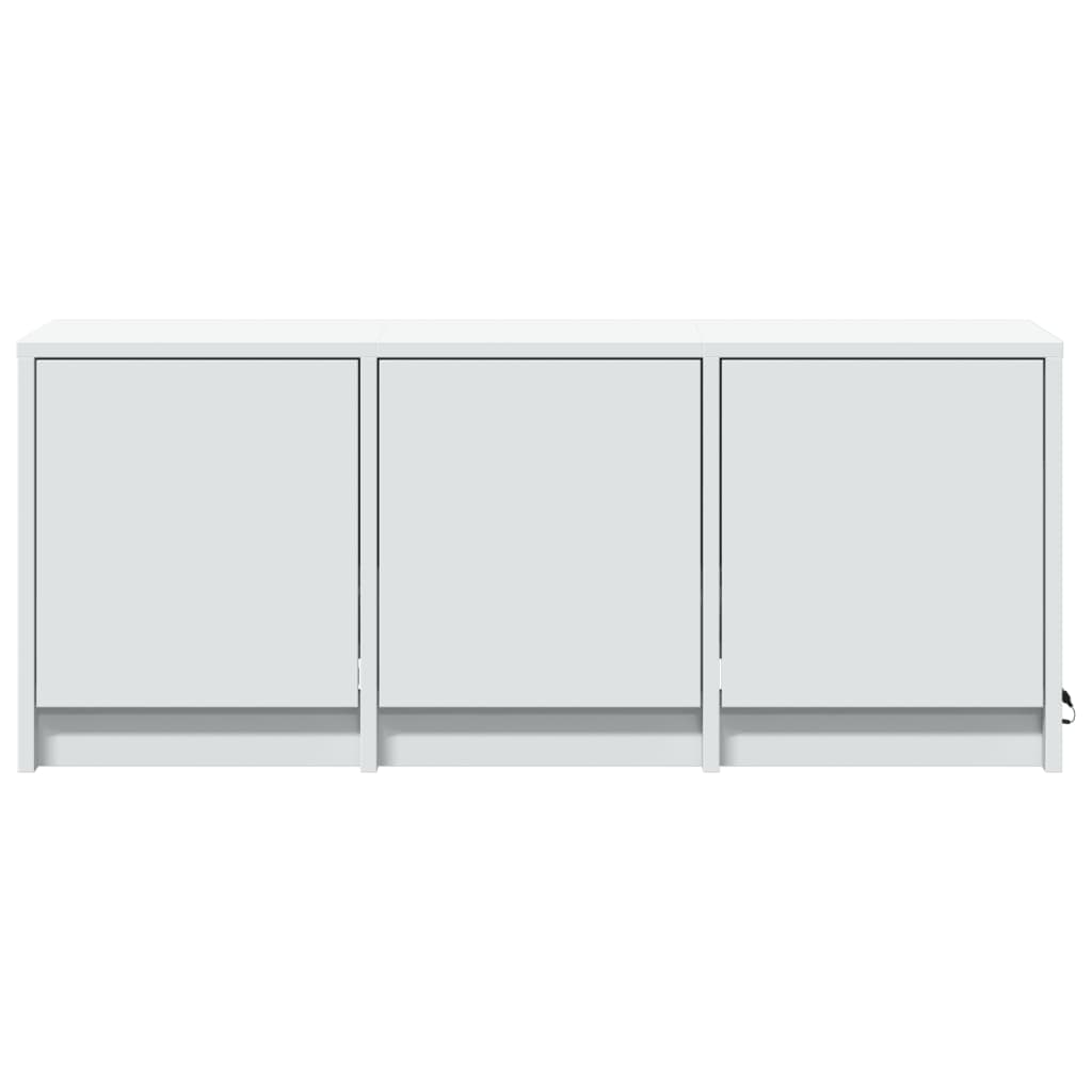 Mobile Porta TV con LED-Mobile per TV-Credenza TV Bianco 97x34x40 cm in Truciolato