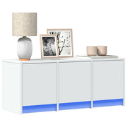 Mobile Porta TV con LED-Mobile per TV-Credenza TV Bianco 97x34x40 cm in Truciolato