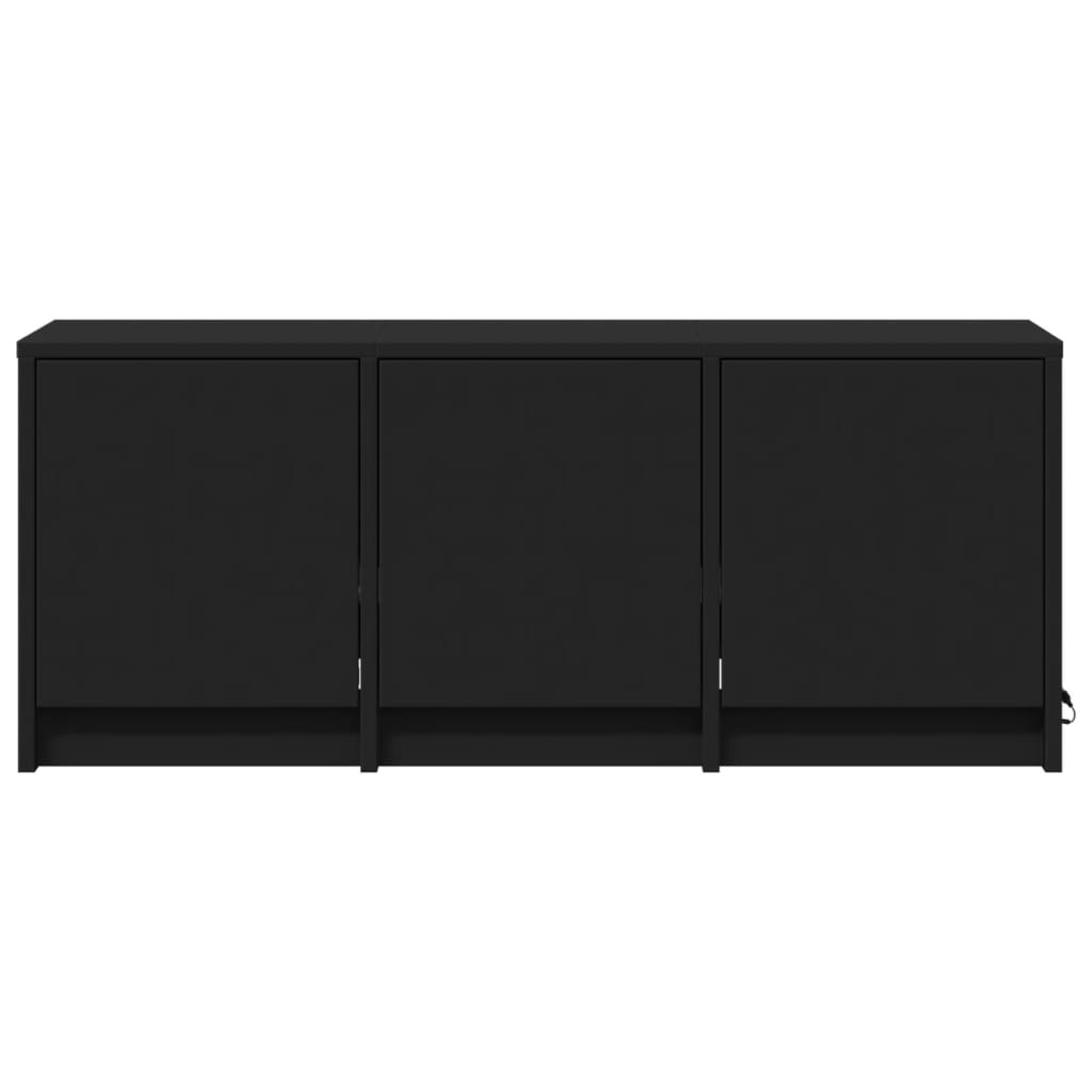 Mobile Porta TV con LED-Mobile per TV-Credenza TV Nero 97x34x40 cm in Truciolato