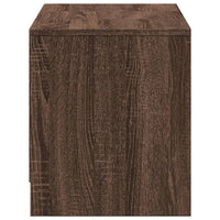 Mobile Porta TV con LED Rovere Marrone 97x34x40 cm Truciolato 852242