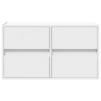 Mobile TV a Parete con Luci LED Bianco 80x31x45 cm 852285