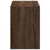 Mobile TV a Parete con Luci LED-Mobile TV a Muro Rovere Marrone 100x31x45 cm 581290