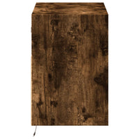 Mobile TV a Parete con Luci LED-Mobile TV a Muro Rovere Fumo 80x31x45 cm 755677