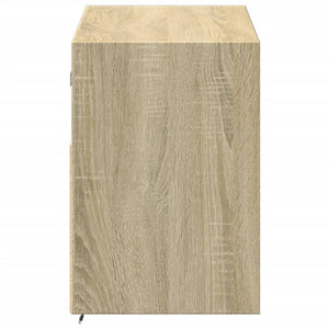 Mobile TV a Parete con Luci LED-Mobile TV a Muro Rovere Sonoma 100x31x45 cm 593858