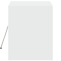 Mobile TV a Parete con Luci LED Bianco 80x31x35 cm 852355