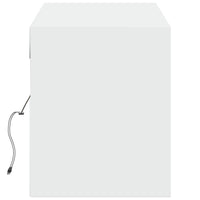 vidaXL Mobile TV a Parete con Luci LED Bianco 140x31x38 cm