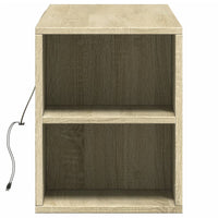 Mobile TV a Parete con Luci LED-Mobile TV a Muro Rovere Sonoma 135x31x39,5 cm