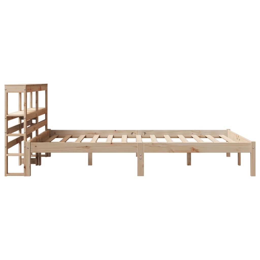 Letto senza Materasso 140x190 cm in Legno Massello di Pino 3305714