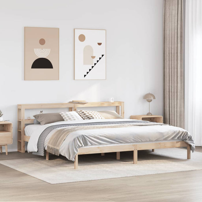 Letto senza Materasso 180x200 cm in Legno Massello di Pino 3305728