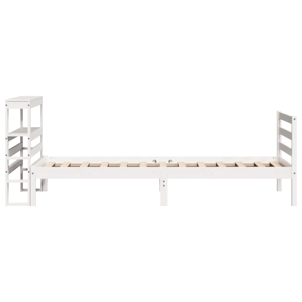 vidaXL Letto senza Materasso Bianco 90x190 cm in Legno Massello Pino