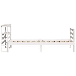vidaXL Letto senza Materasso Bianco 90x190 cm in Legno Massello Pino