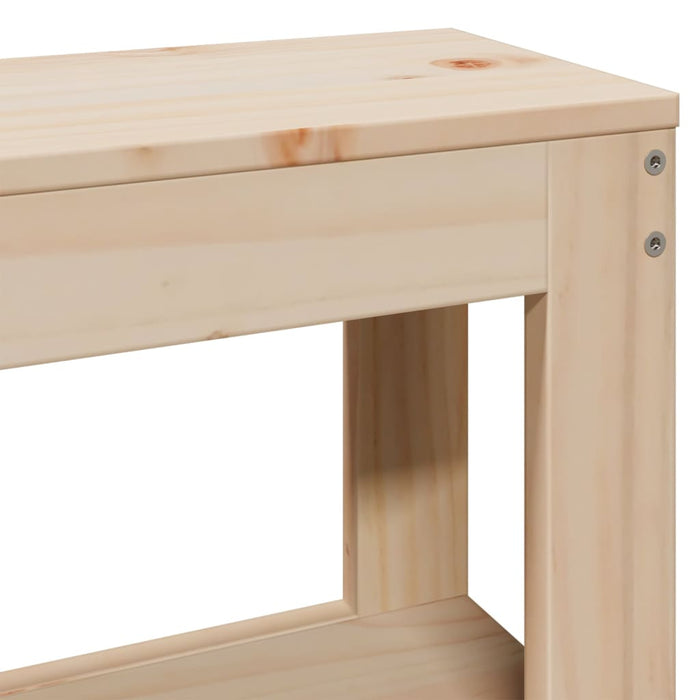 Letto senza Materasso 135x190 cm in Legno Massello di Pino 3305816