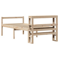 vidaXL Letto per Anziani con Testiera 75x190 cm Legno Massello di Pino