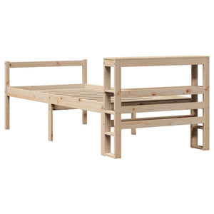 vidaXL Letto per Anziani con Testiera 75x190 cm Legno Massello di Pino