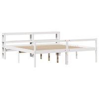 vidaXL Letto Anziani con Testiera Bianco 180x200cm Legno Massello Pino