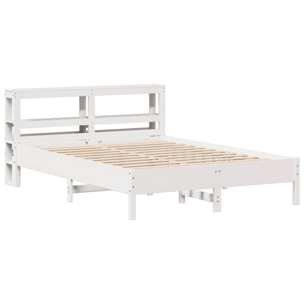 Letto senza Materasso Bianco 140x200 cm Legno Massello di Pino 3306148