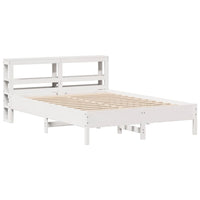 Letto senza Materasso Bianco 140x200 cm Legno Massello di Pino 3306148