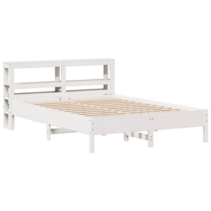 Letto senza Materasso Bianco 140x200 cm Legno Massello di Pino 3306148