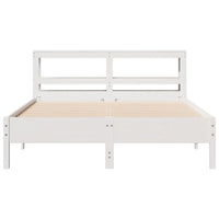 Letto senza Materasso Bianco 140x200 cm Legno Massello di Pino 3306148