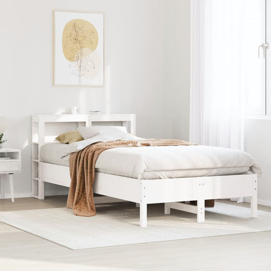 vidaXL Letto senza Materasso Bianco 90x190 cm in Legno Massello Pino