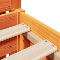 Giroletto senza Materasso Marrone Cera 140x200cm Massello Pino 3306188