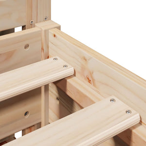 Letto senza Materasso 120x200 cm in Legno Massello di Pino 3306189