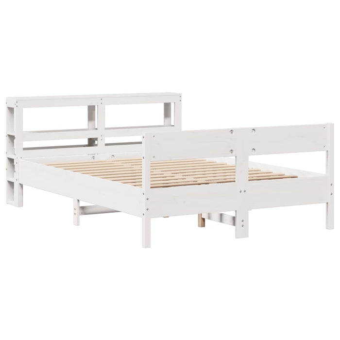 Letto senza Materasso Bianco 120x200 cm Legno Massello di Pino 3306190