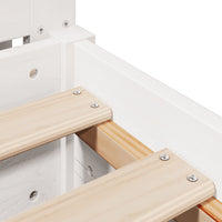 vidaXL Letto senza Materasso Bianco 90x190 cm in Legno Massello Pino