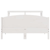 Letto senza Materasso Bianco 120x200 cm Legno Massello di Pino 3306229