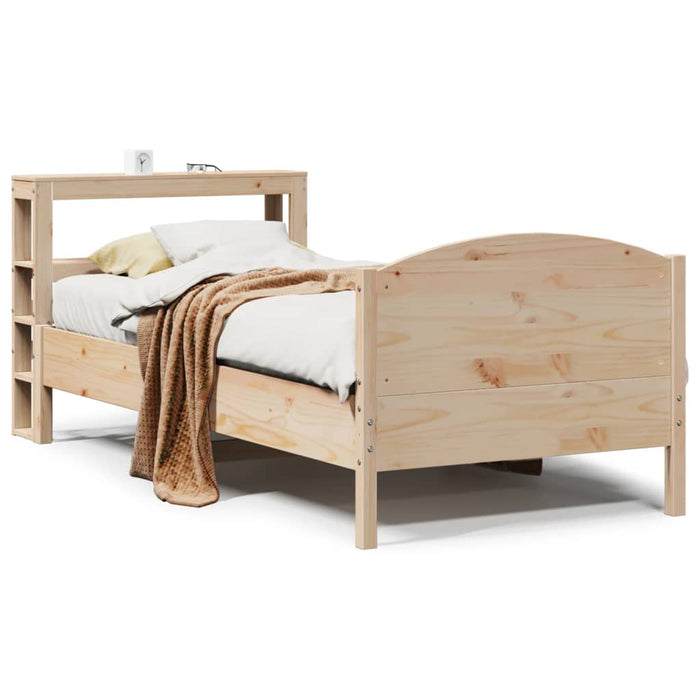 Giroletto senza Materasso-Struttura Letto 100x200 cm in Legno Massello di Pino 995026