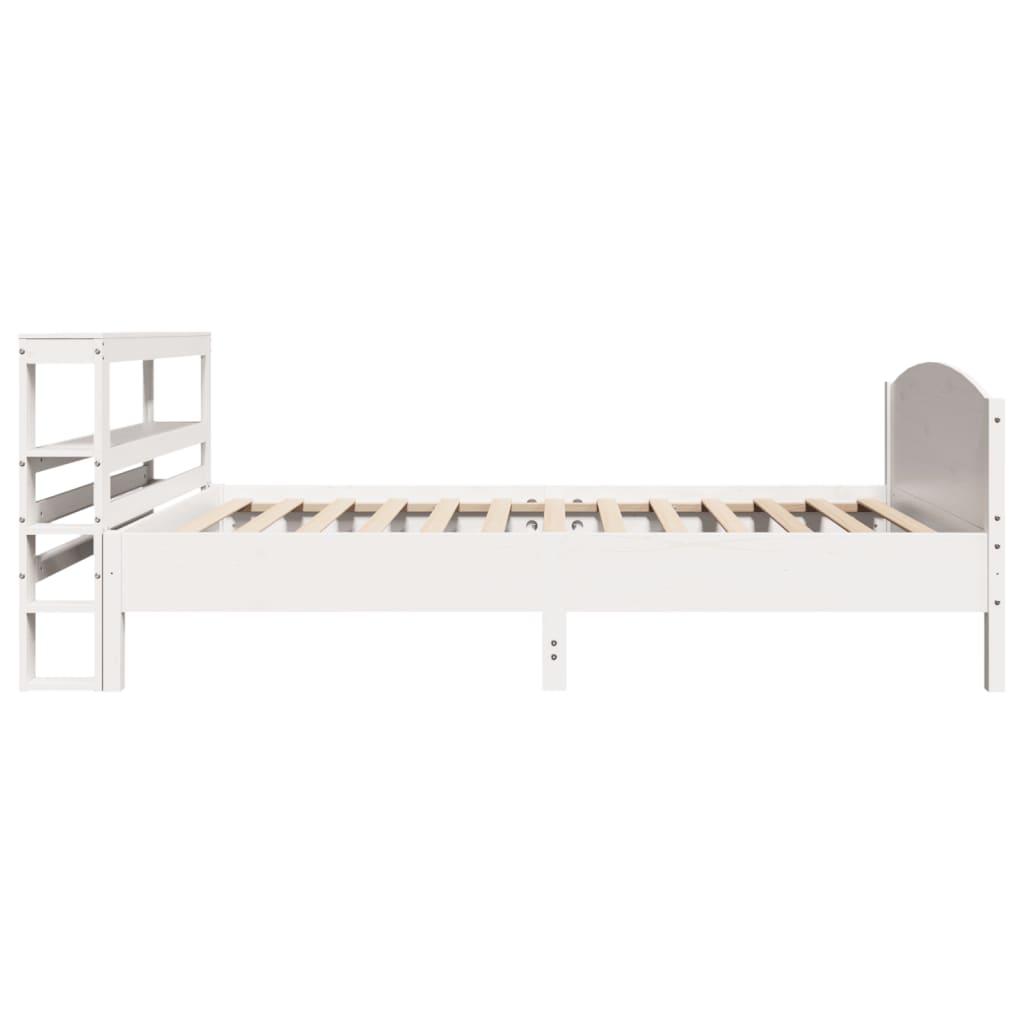 vidaXL Letto senza Materasso Bianco 90x190 cm in Legno Massello Pino