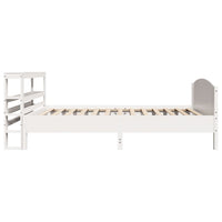 vidaXL Letto senza Materasso Bianco 90x190 cm in Legno Massello Pino