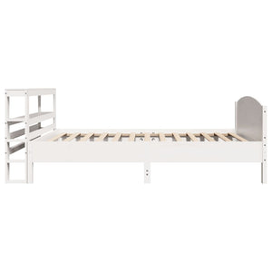 vidaXL Letto senza Materasso Bianco 90x190 cm in Legno Massello Pino