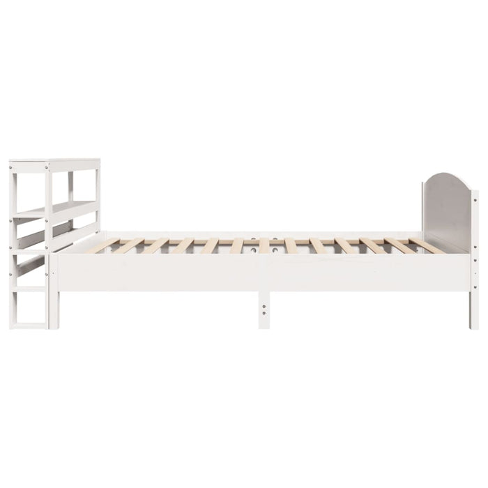 vidaXL Letto senza Materasso Bianco 90x190 cm in Legno Massello Pino