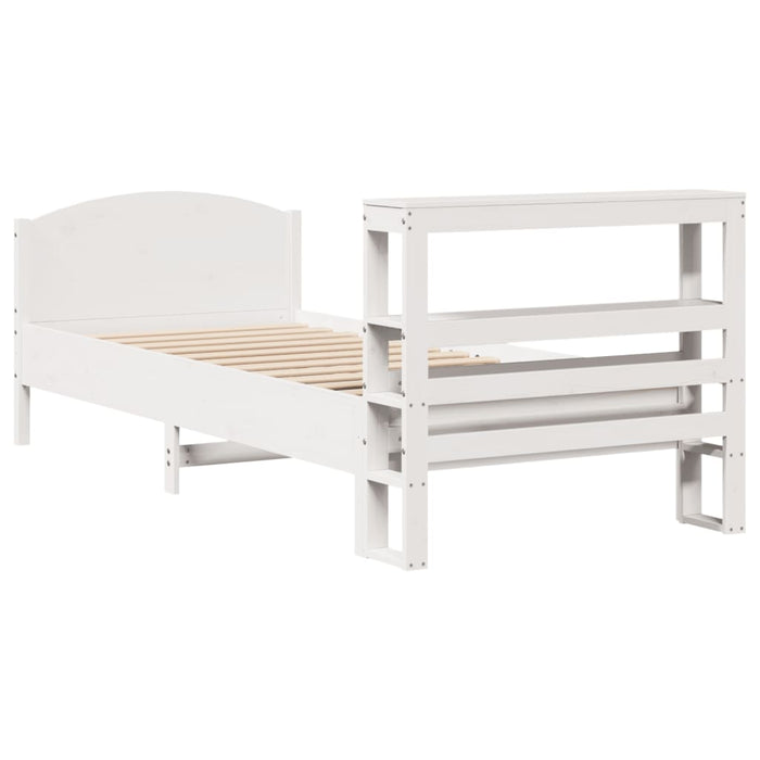 vidaXL Letto senza Materasso Bianco 90x190 cm in Legno Massello Pino