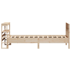 Letto senza Materasso 90x190 cm in Legno Massello di Pino 3306285