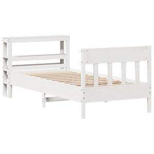 vidaXL Letto senza Materasso Bianco 90x190 cm in Legno Massello Pino