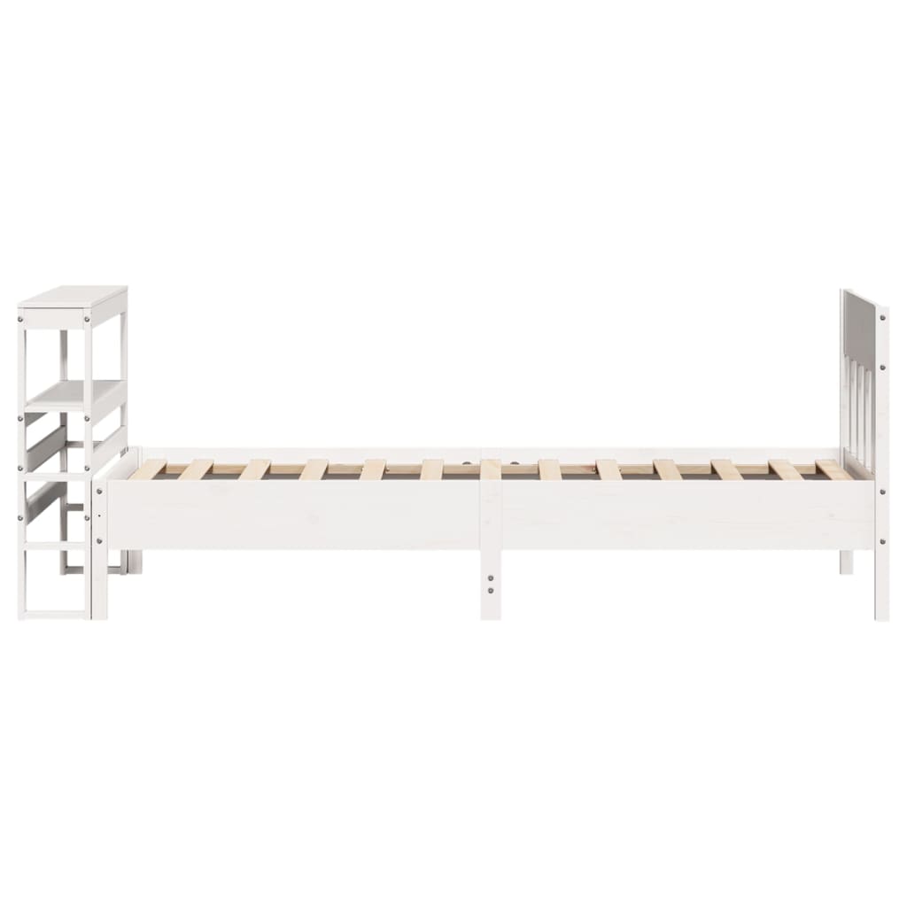 vidaXL Letto senza Materasso Bianco 90x190 cm in Legno Massello Pino