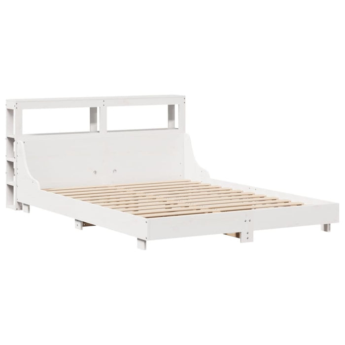 Letto senza Materasso Bianco 160x200 cm Legno Massello di Pino 3306415