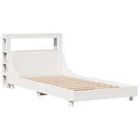 vidaXL Letto senza Materasso Bianco 90x190 cm in Legno Massello Pino