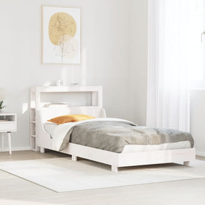 vidaXL Letto senza Materasso Bianco 90x190 cm in Legno Massello Pino