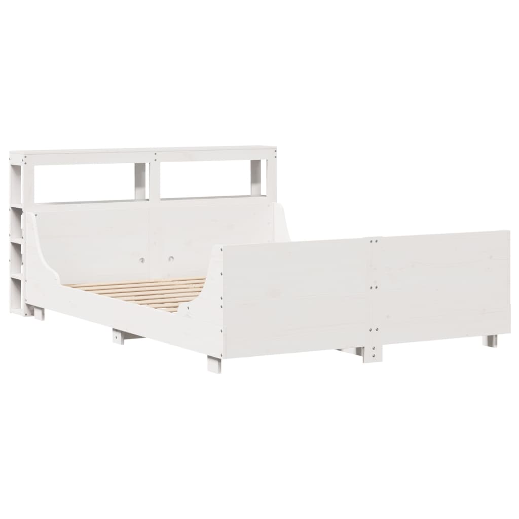 Letto senza Materasso Bianco 160x200 cm Legno Massello di Pino 3306454