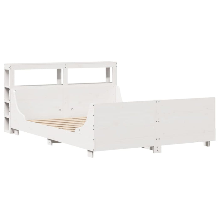 Letto senza Materasso Bianco 160x200 cm Legno Massello di Pino 3306454